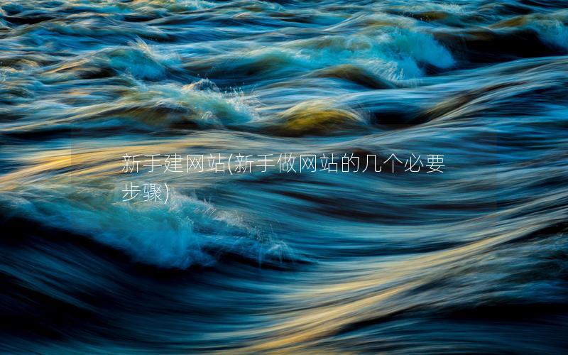 新手建网站(新手做网站的几个必要步骤) 新手建网站(新手做网站的几个必要步骤)